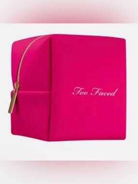 Too Faced Small Pink Cosmetic Pouch